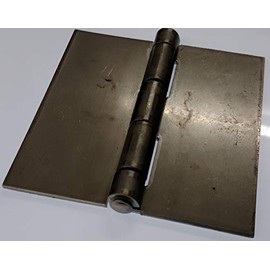 Heavy Duty .120 Leaf Thick X .250 Pin Butt Hinge in Stainless, Steel, or Aluminum Weld-On or Bolt On Without Holes. (Stainless Steel (304), 3 inches X 3 inches)