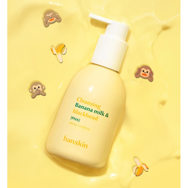 한스킨 바나나 PHA 클렌징 밀크 &amp; 블랙헤드 Hanskin Banana PHA