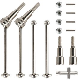 HAIBOXING 1/16 Scale RC Cars Upgraded Spare Parts Metal Drive Shafts (Front and Rear) Suitable for 16889 (M16105+M16106+M16107+T002)