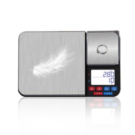 Plliocse Dual Platform Digital Kitchen Scale [10kg/0.01g], High Precision Weighing Scales with LCD Display, Tare & PCS Functions, Stainless Steel Food Scale for Food, Baking, Yeast, Jewelry