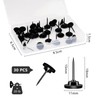 30 Pack Metal Push Pins Thumb Tacks for Walls Multipurpose