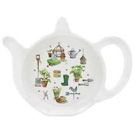 The Leonardo Collection Green Fingers Gardening Design - Melamine Teabag Tidy