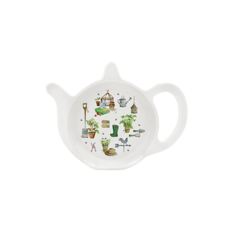 The Leonardo Collection Green Fingers Gardening Design - Melamine Teabag