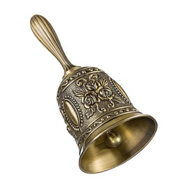 Brateuanoii Hand Bell, Table Bell, Ship Bell, Small Bell, Christmas Bell, Metal Hand Bell for Restaurant, Hotel, Shops, Service Bell, Training of Pets