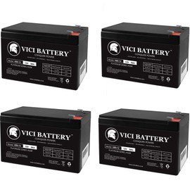 VICI Battery 12V 9Ah Toy Car Play Mobile Scooter Rechargeable SLA Battery - 4 Pack Brand Product
