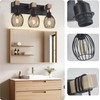 A1A9 3-Light Farmhouse Vanity Light for Bathroom, Wood Wall Sconce