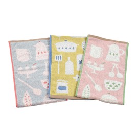 kosugizen Slim Bath Towel (Kitchen), 7.9 x 31.5 inches (20 x 80 cm), Set of 3 Colors