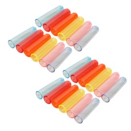 SEWACC 100% Plastic Pencil Lid Covers 50pcs Pencil Cas Art Stationery Set for Boys Girls