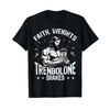 Faith Weights Trenbolone Shakes Jesus Gym Workout Design T-Shirt