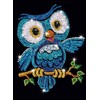 Sequin Art Red, Owl, Sparkling Arts and Crafts Picture Kit,