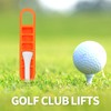 2pcs Adjustable Golf Tee Height Tool, Easy to Use Tee