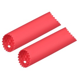 uxcell 2Pcs Garlic Peeling Tube, Silicone Garlic Peeler Roller Keeper Skin Remover Non Slip for Useful Kitchen Tools, Red