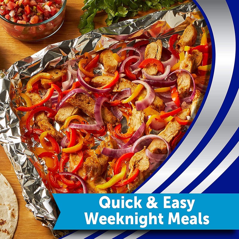 Reynolds Wrap Non-Stick Aluminum Foil Easy Prep, Cook & Clean