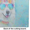 Caroline's Treasures DAC2548LCB Samoyed Hippie Dawg Glass Cutting Board Large