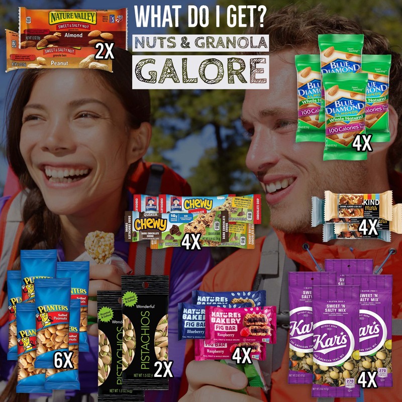 Nut Snack Packs with Individually Wrapped Snacks - Healthy Care