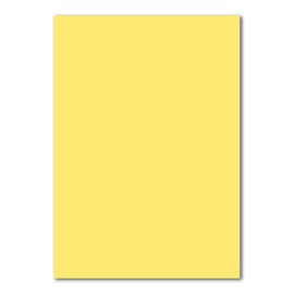 50x DIN A4 paper - Lemon yellow (yellow) - 110 g m² - 21 x 29.7 cm - Writing paper, craft paper, construction paper, letterhead