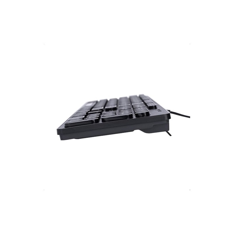 TECHZONE Teclado Alámbrico Black Colors, 105 Teclas, Distribución QWERTY