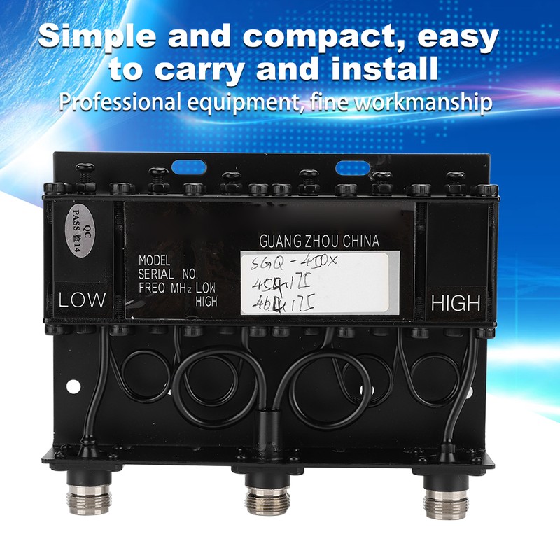 10W UHF 6 Cavity Duplexer TX: 454.175 MHZ RX: 464.175MHZ