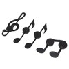 4Pcs Unique Iron Black Music Note Wall Sconce Candle Holder