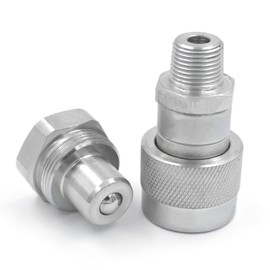 3/8" High Duty 10000 PSI Quick Connect Coupling Coupler w/Dust Caps Interchangeable with Parker 3000 Replaces Enerpac C-604