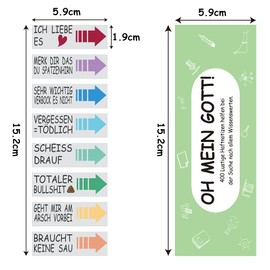 NOCHME Funny Sticky Notes Sayings for Students Teachers Office 400 Sheets Small Sticky Note Page Maker Sticky Notes for Office School Gadgets for Marking, Funny Gifts