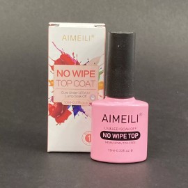 Aimeili No Wipe Top Coat Gel Polish- UV & LED/Soak Off- HEMA/HPMA/TPO Free -New!