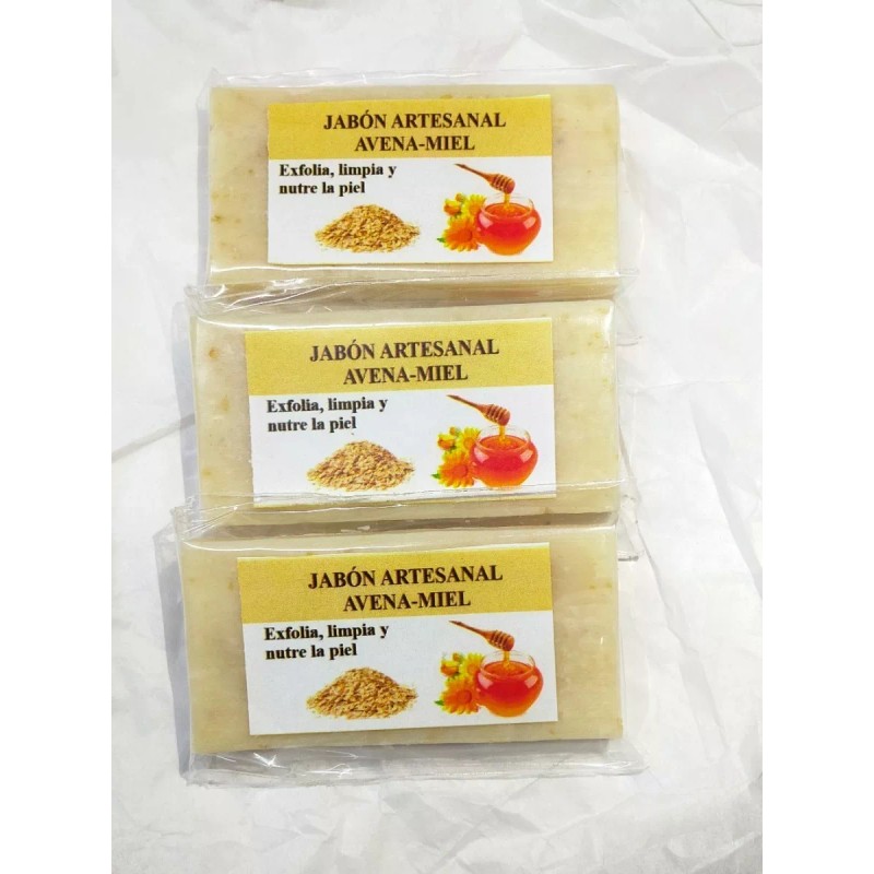 Sofibelle Jabon Arteanal Avena Con Miel 20gr Hotelero, 100 Piezas