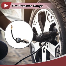 HEROFFIX 1 Set Universal Digital Tire Pressure Gauge LED Light with Hose 3-200PSI Digital Air Pressure Meter for Cars