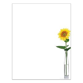 Great Papers! Papelería con membrete Sunflower Day, 8.5 x 11 pulgadas, 80 unidades, compatible con impresoras de inyección de tinta y láser (2020148)