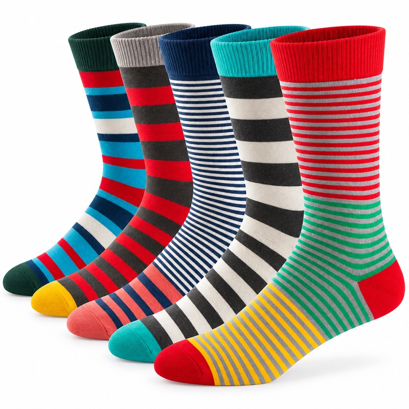 Men’s Dress Socks for Business & Daily Wear – 5-Pair