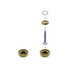Rannb Decorative Mirror Screws Gold Cap Cover Nails 0.65"/16mm Cap