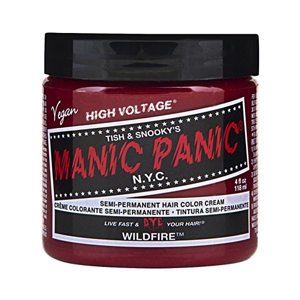 Manic Panic Wildfire Classic Creme, Vegan, Cruelty Free, Red Semi