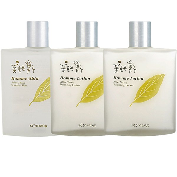 Man with Flowers Homme Skin 1 + Lotion 2 Genuine.