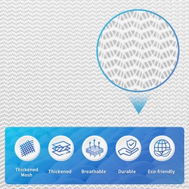 Bolsas de lavandería de malla, 2 bolsas de lavandería grandes de malla resistentes con cierre de cordón, bolsa de lavandería para recámara, para universidad, viajes, lavanderías, apartamentos (24 x 32