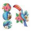 COHEALI Metal Toucan Wall Decor Rustic Bird Art for Bedroom