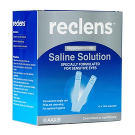 Reclens Saline Solution Ampoules 15 x 15 ml
