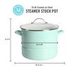 Martha Stewart Thayer 16-Quart Enamel On Steel Scratch Resistant Steamer