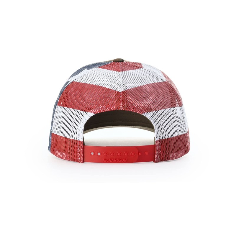 Trenz Shirt Company Mens Patriotic Flag Hat Heather Grey American