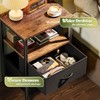 Huuger Night Stand Set of 2, Nightstand with 2 Drawers,