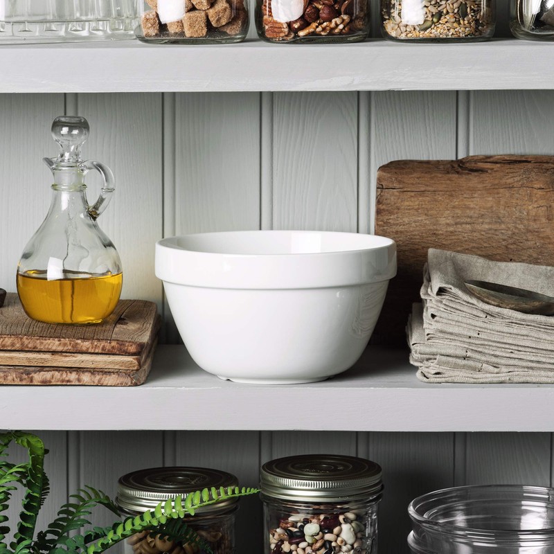 WM Bartleet & Sons 20cm White Porcelain Pudding Basin