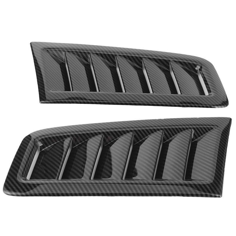 Aramox 2Pcs Universal Bonnet Air Vents Engine Hood Car Exterior