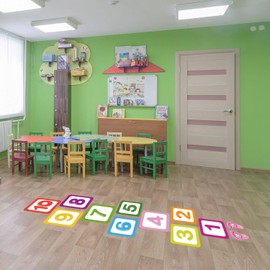 CHABAEBAE Sensory Path Decals | Fun Floor Puzzles for Kids Hopscotch Game Stickers for Classroom & Home | Sensory Walk Decals | Sensory Stickers for Floor Decals for Kids Hop Scotch