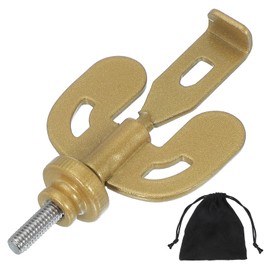 PATIKIL Portable Hotel Door Lock, Home Security Privacy Door Lock Devices with Storage Bag for Enhanced Safety Travel Hotel Home Apartment,Gold