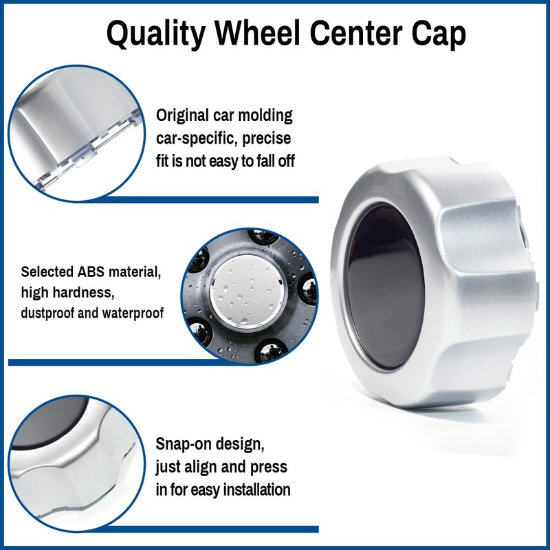 GTownWorks 4PC Wheel Center Cap for Nissan Pathfinder Xterra Frontier