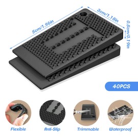 40pcs Furniture Levelers Pads, Flexible Plastic Shims for Leveling, Stackable Furniture Wedges, for Leveling Tables Chair Fridge Toilet, Wobbly Cabinet Fix, Indoor and Outdoor Use