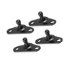 Partuto 4pcs 10mm Auto Ball Studs Mounting Brackets for Gas