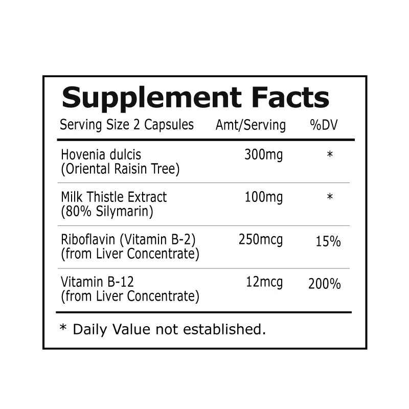 Nature's Opt Hovenia Dulcis Extract, Helps Pre and Post Drinking