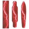 Nander Thunder Lightning Red Skateboard Grip Tape Sheet,Non Slip Waterproof