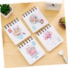Operitacx 8pcs Escritorios Portable Notepad Floral Notebook Mini Ruled Lined