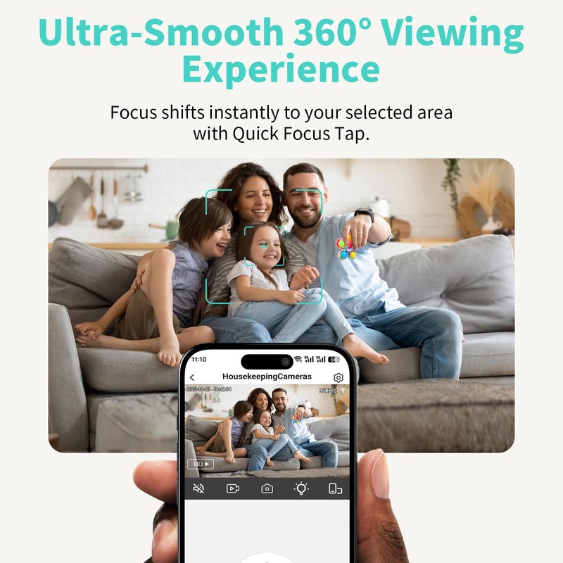 Alaga Security Camera for Home 3K, 5G and 2.4G WiFi,360°